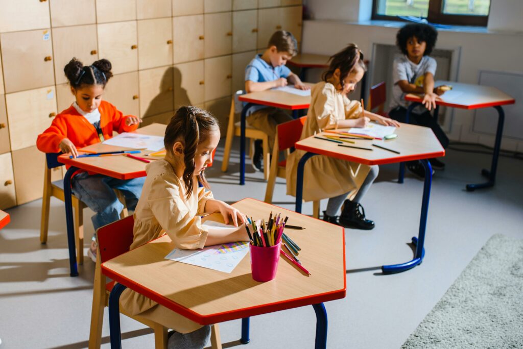children in school