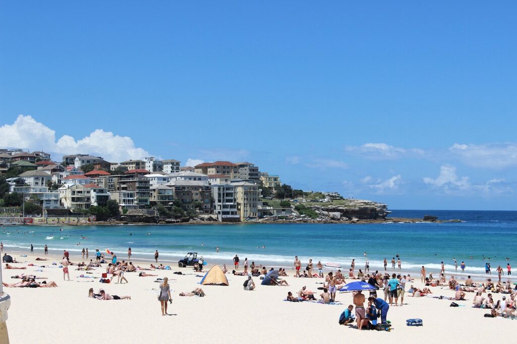 crowded beach overtourism